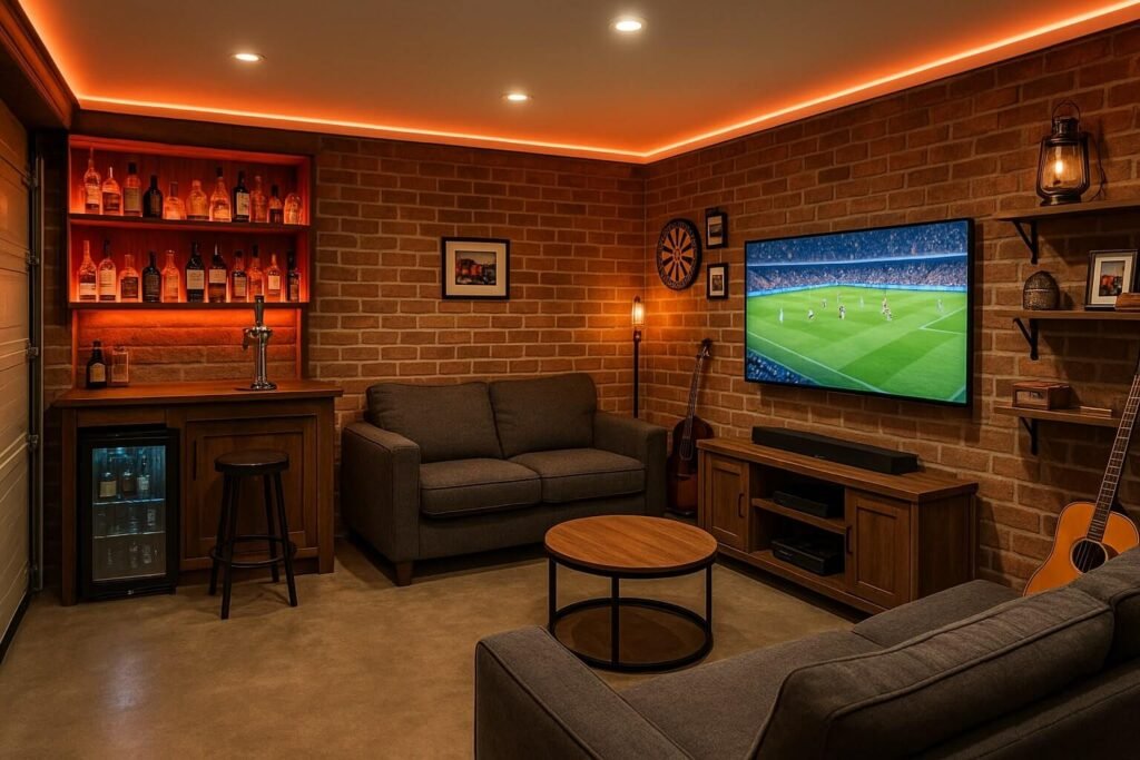 garage to man cave