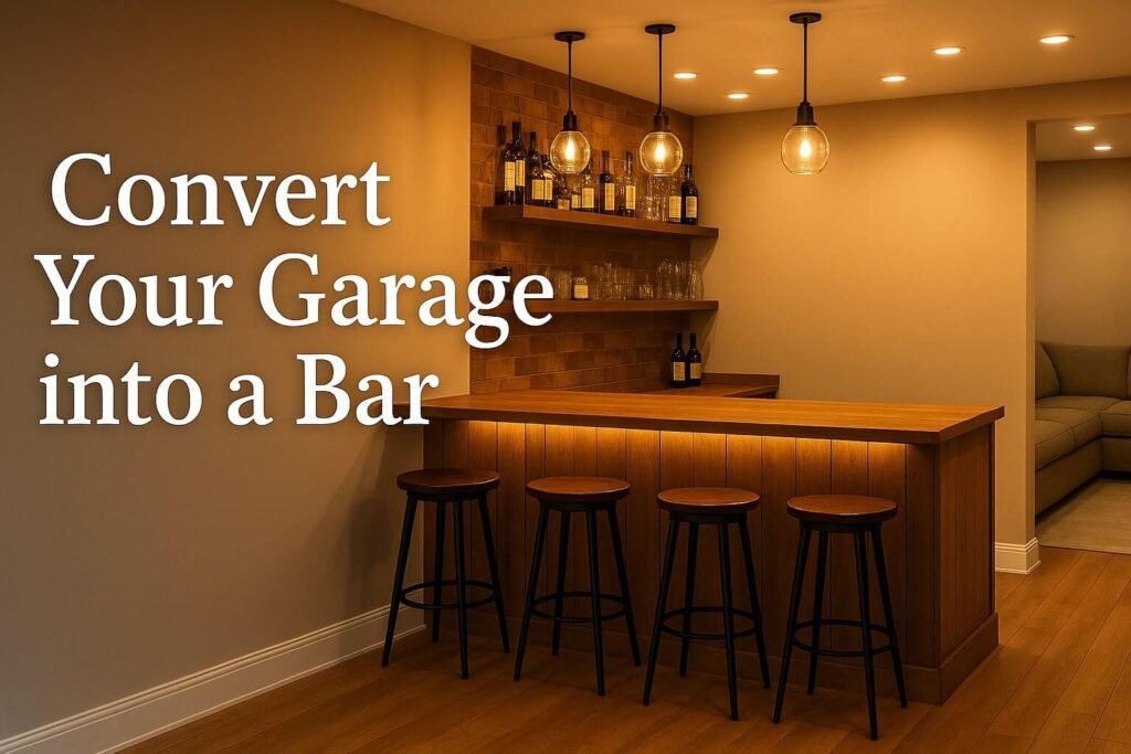 Convert Your Garage into a Bar