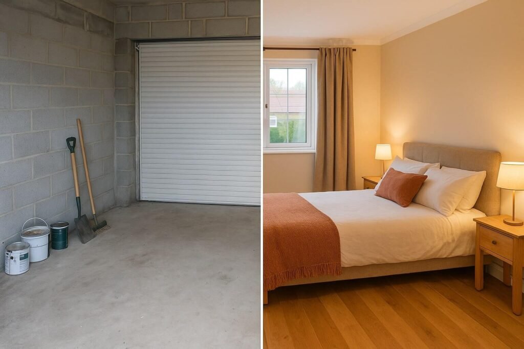 convert garage to bedroom